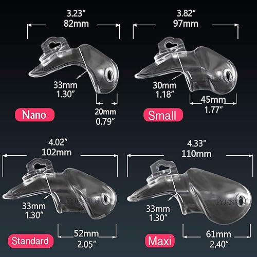 Miniatura 5 de FYJENNICC V3 Chastity Device Cage - Calzoncillos de resina transpirable para hombre negro nub