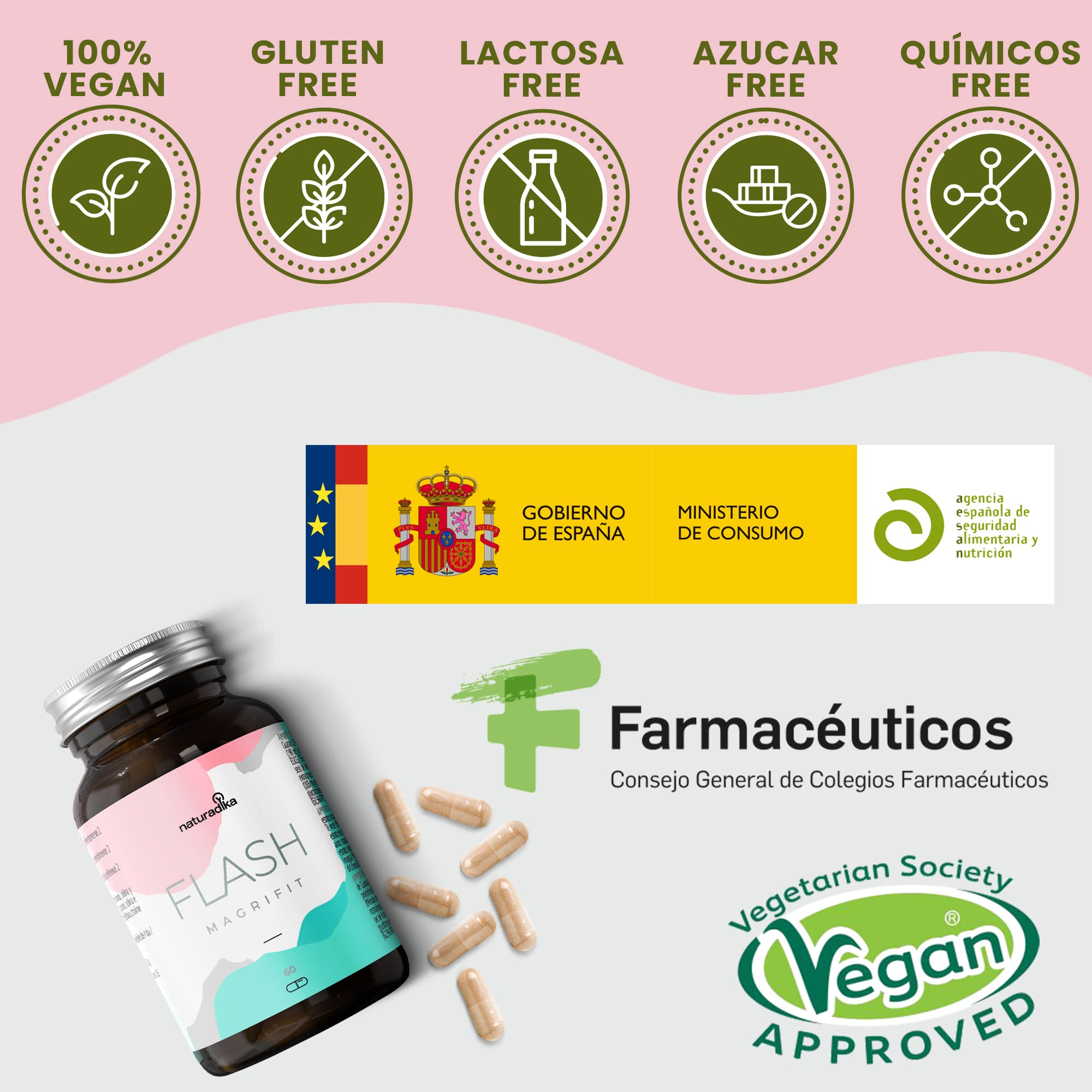 Magrifit Flash | Pastillas para Adelgazar Muy Rapido | Quemagrasas Efectivo para Mujer (15 días - Oferta Estándar)