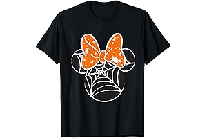 Mickey & Friends Halloween Minnie Mouse Spider Web Logo T-Shirt