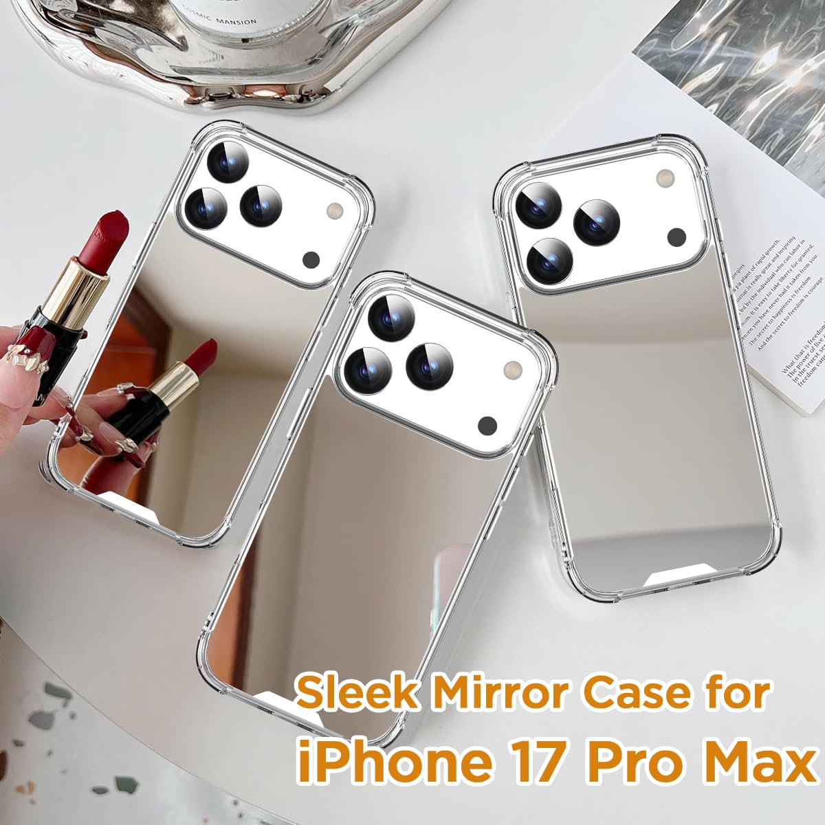 Amazon.com: AICase Mirror Case Compatible with iPhone 17 Pro Max