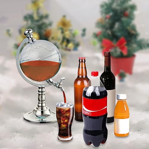 Miniatura 9 de Dispensador de bebidas de vino transparente para fiesta 507fl oz barril antiguo creativo con boquilla de grifo para bar cena fiesta restaurante