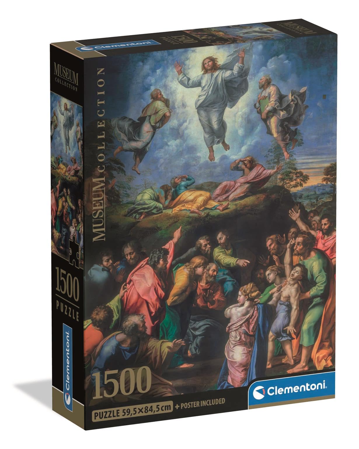 Clementoni Jigsaw Puzzle 1500 pieces Museum Collection Raphael Transfiguration, Compact box, Puzzle for Adults 14-99 Years, Made in Italy, 31739