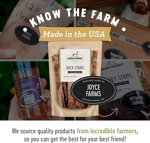 Miniatura 5 de Farm Hounds - Tiras de Pato - Golosina Natural Premium para Perros - Hecho de 100% Pato Criado Humanamente - Rompe a Tamaño - Ideal para