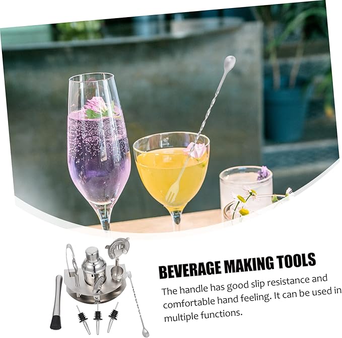 Set de Coctelera de Acero Inoxidable PRETYZOOM con Herramientas para Bar miniatura 7