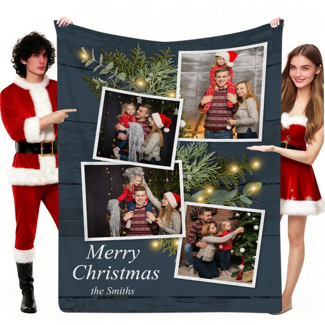 Manta personalizada con texto de fotos para novio, novia, mantas personalizadas para parejas, regalos personalizados de San Valentín, aniversario, Navidad, cumpleaños para ella, él, esposa