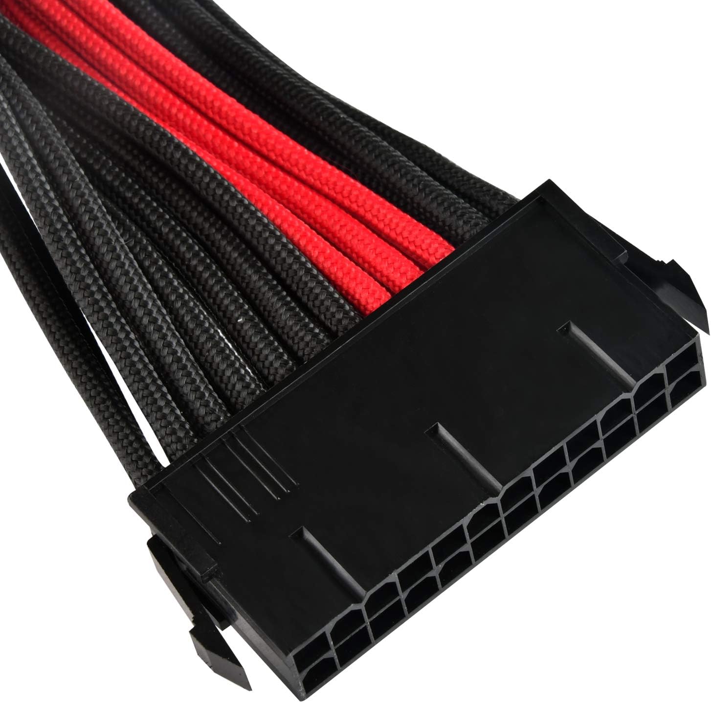 Silverstone Tek Sleeved Extension Power Supply Cable with 1 x Motherboard 24 Pin Connector (PP07-MBBR)