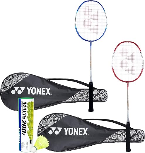 Yonex ZR 100L M200I Aluminum Strung Badminton Racquet (Blue) with Full Cover