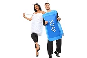 Disfraz Divertido para Parejas: Trajes de Halloween para Adultos Jabón y Esponja