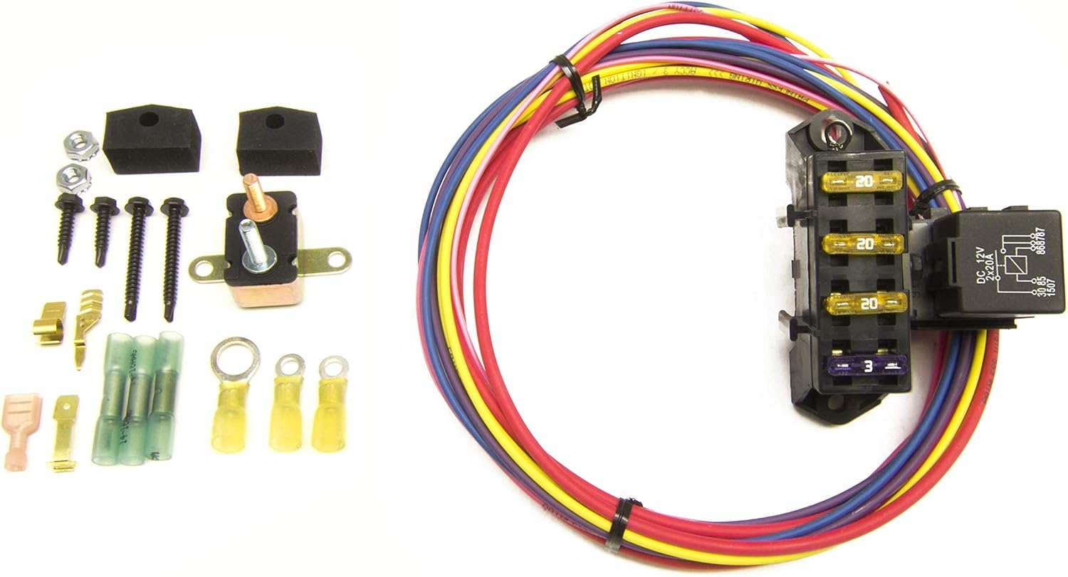 Painless Performance 70103 Cirkit Boss Auxiliary Fuse Block, 3-Circuits (1 Constant/2 Ignition)