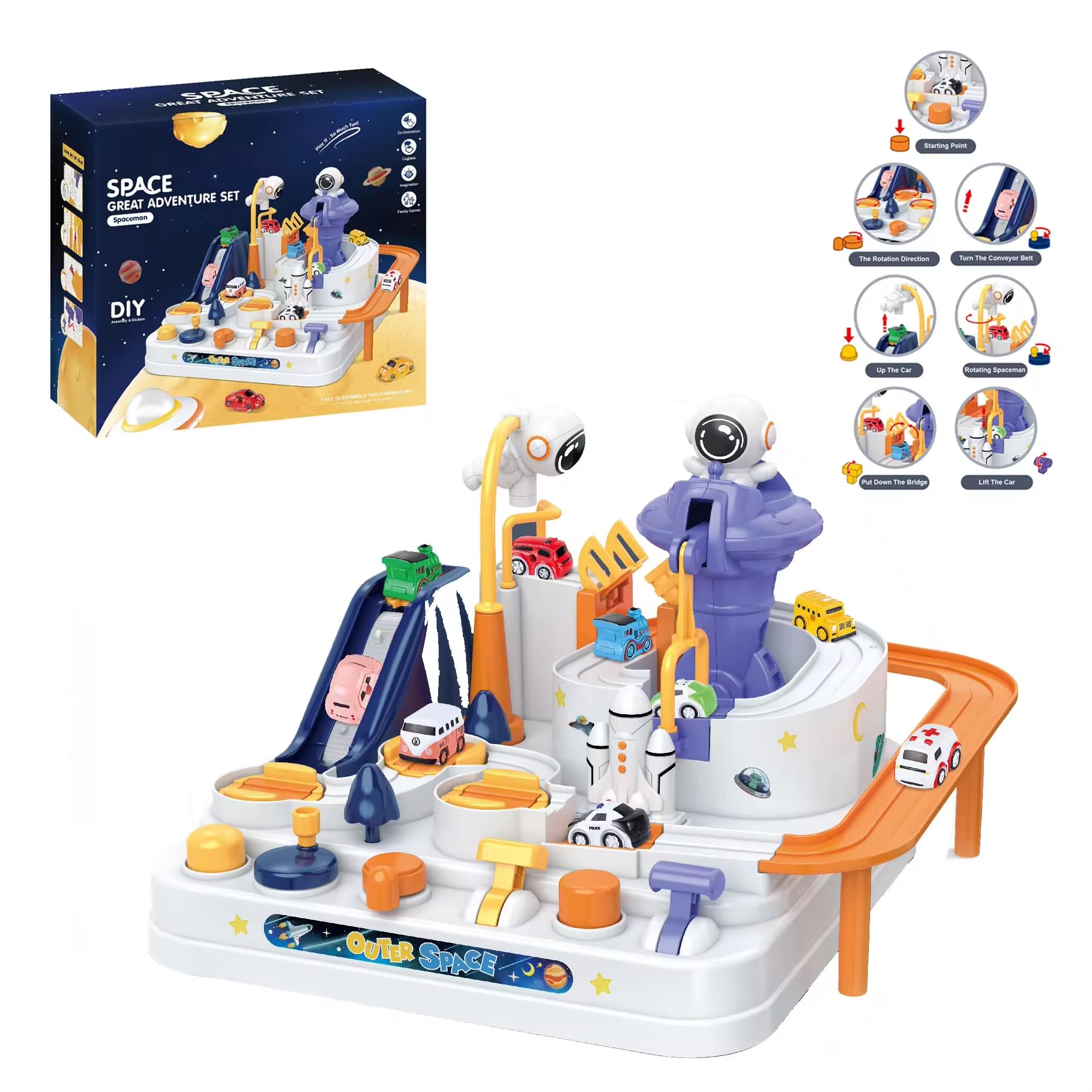 See full amazon price history chart for MANVI Car Race Track Toy, Space Adventure 4 Car Racing Track Set Toy for Kids, Montessori Early Educational Toys Gifts for Boys & Girls 3 4 5 6 Year Old MANVI Car Race Track Toy, Space Adventure 4 Car Racing Track Set Toy for Kids, Montessori Early Educational Toys Gifts for Boys & Girls 3 4 5 6 Year Old (B0D8WCJBS6) Amazon Price History, Amazon Price Tracker