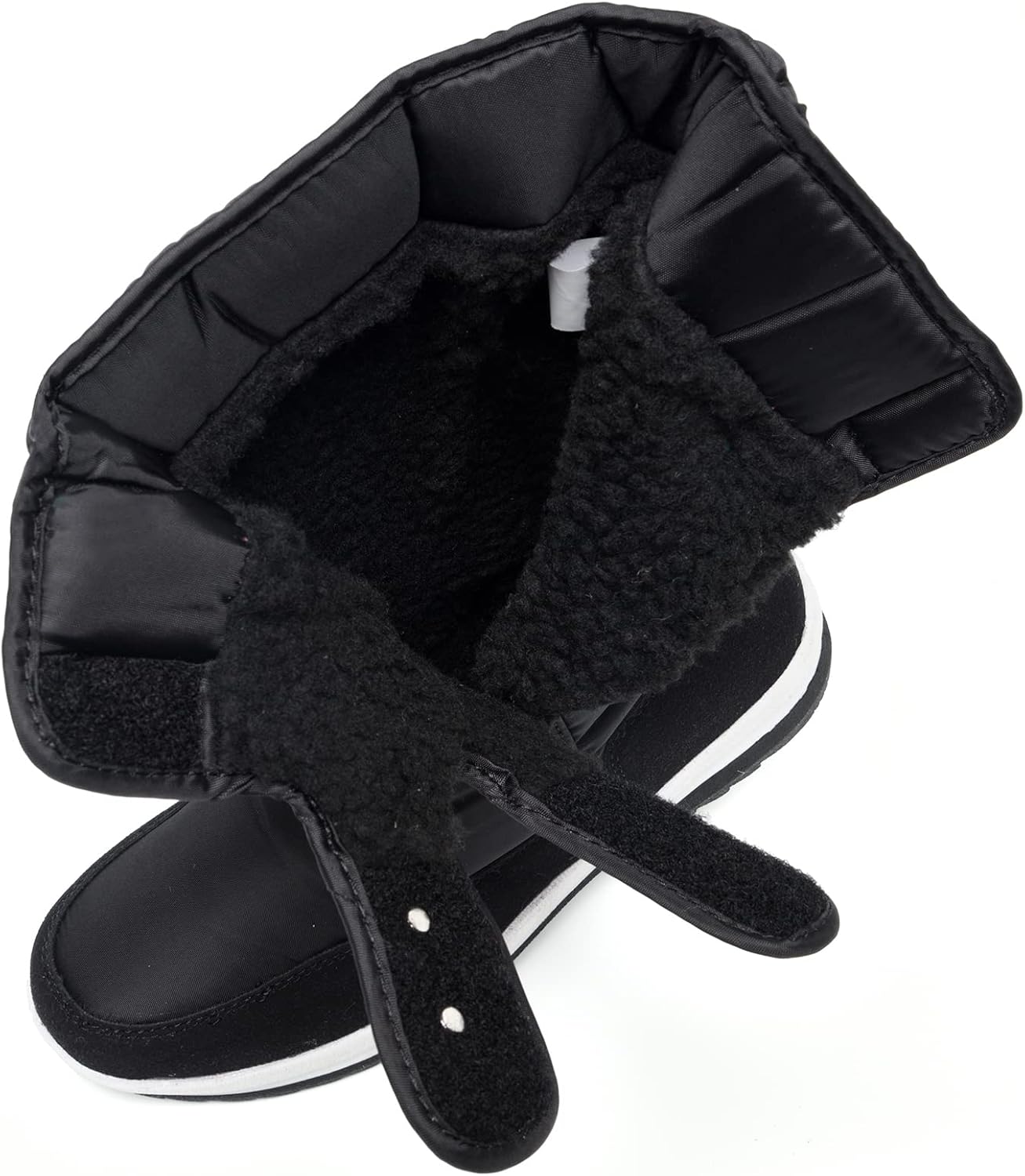 Women's Mid-Calf Snow Boots Black 7.5 Black