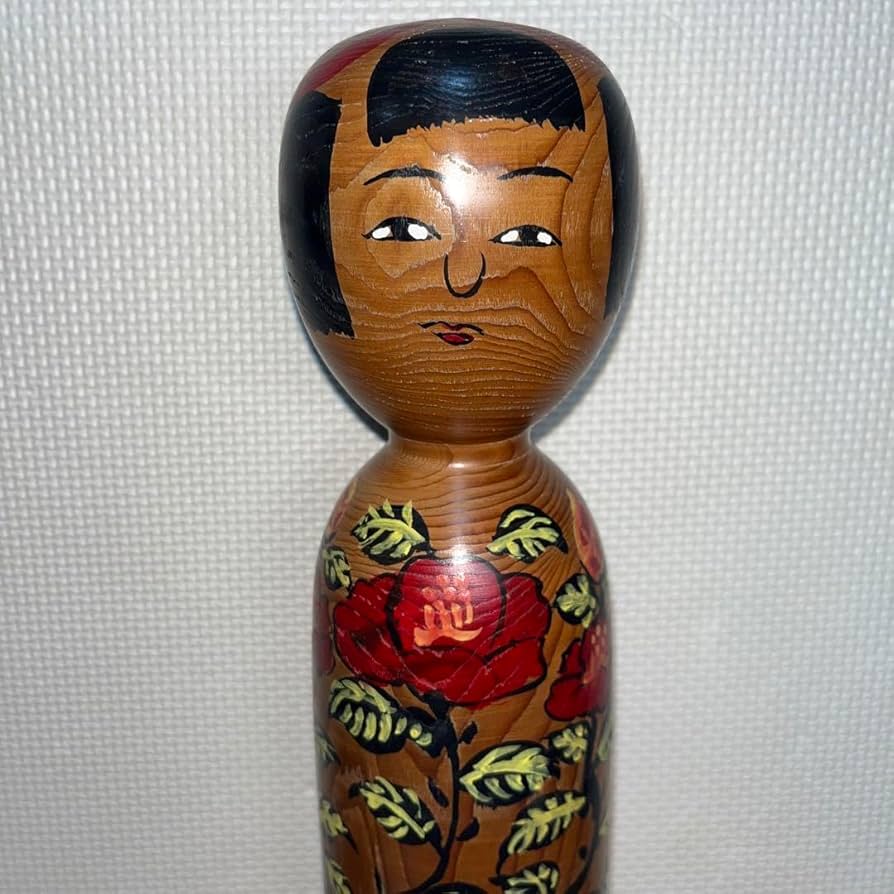 こけし　伝統こけし　⭕️レアな一位材のロケット型　木地山　現代の名工　小椋久太郎 Amazon | こけし 伝統こけし レア ロケット型 木地山 現代の名工