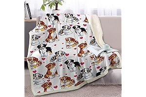 BlessLiving Australian Shepherd Blanket: Comfort for Your Furry Friend