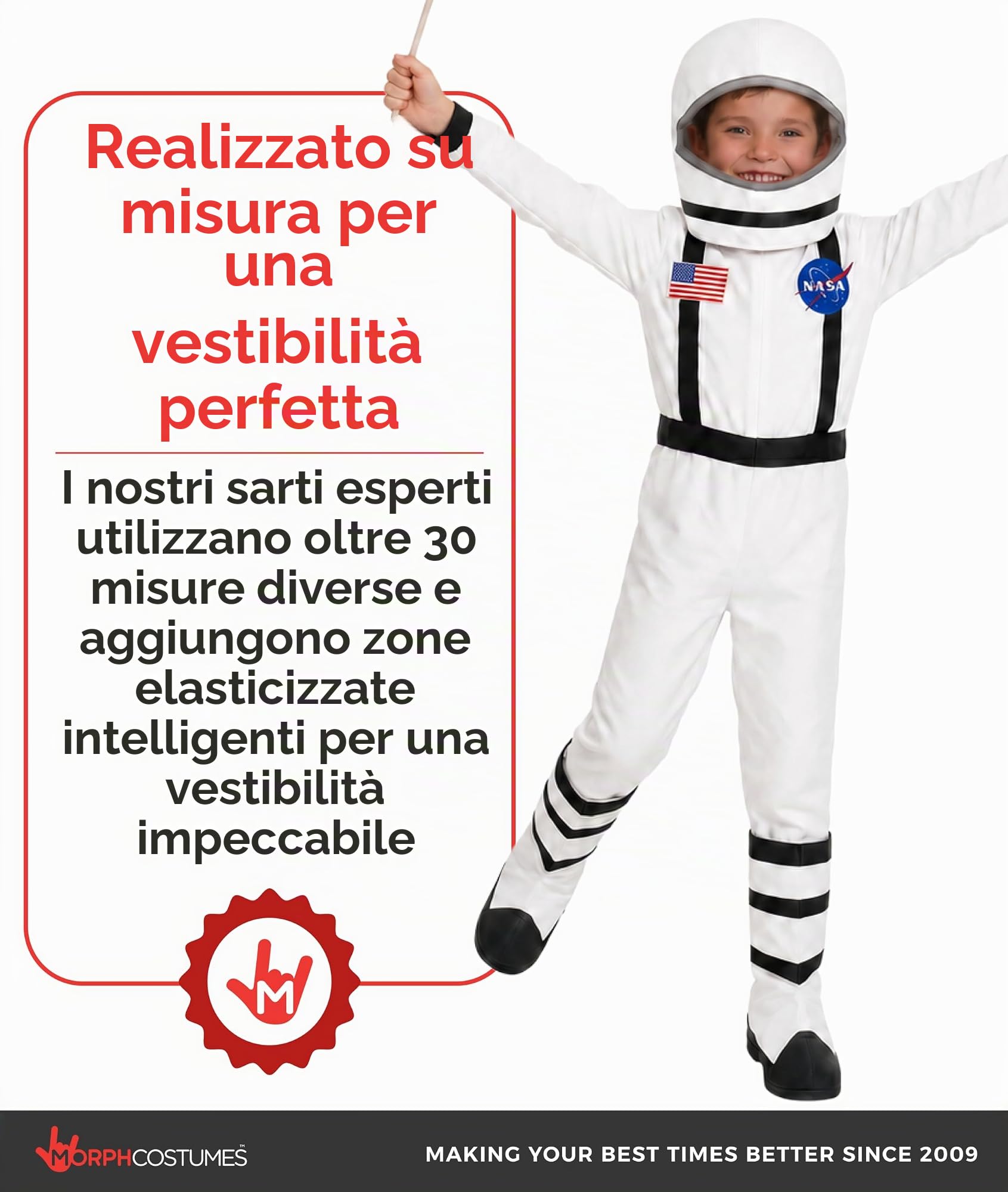 Fun Shack Costume Astronauta Bambino, Costume Spaziale Halloween