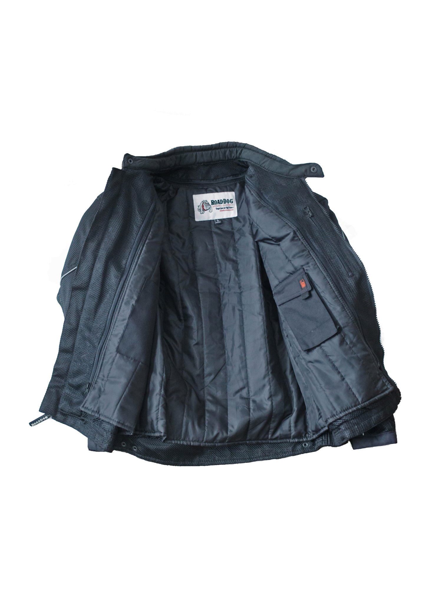 RoadDog Hurricane Mesh Motorcycle Riding Jacket Black Mens X-Large — view 3