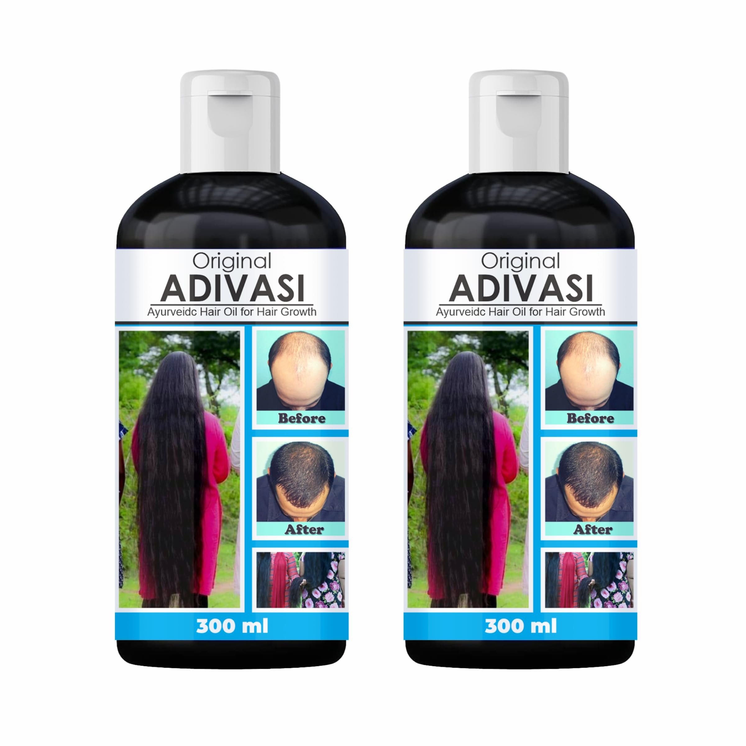 Neelambari Ayurvedic Hair Care Adivasi Herbal Hair Oil Made By Pure Adivasi Ayurvedic Herbs (Adivasi, 600 ML)
