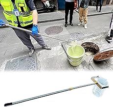 5' 6 10 Ft 13 16 20 Feet Long Pipeline Sewage Liquid Sampler Kit, Heavy Duty Swing Water Quality Sample Collection with Telescopic Rod/Graduated Cups - Removable(0.86-2m/2.8-6.6ft)