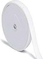 Vista 30 de Bandas elásticas negras para pelucas, carrete de punto de 1 pulgada y 12 yardas de alta elasticidad para costura, banda para cinturas, pantalones