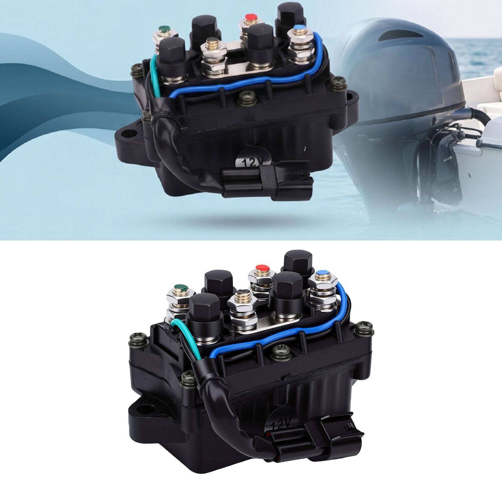 Akozon Przekaźnik Pochylenia Zasilania 61A 81950 01 00,12 V DC 61A ze