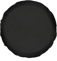 Moonet Waterproof Thickening PVC Leather Spare Tire Cover Universal Fit 24-26 Inch for Jeep RV SUV Truck Trailer Black