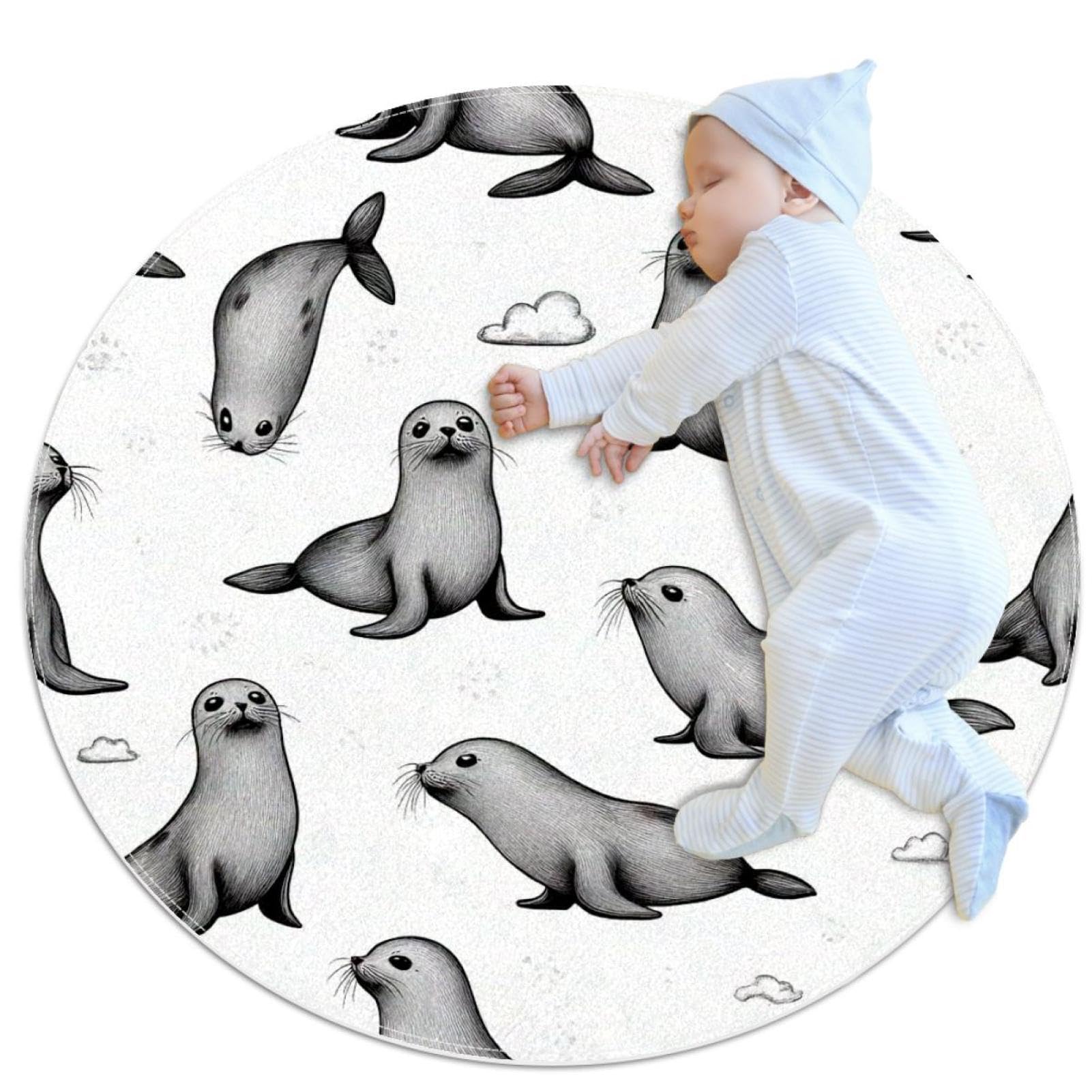 Tapis de salle de bain phoque pour créer un cocon marin dans la chambre