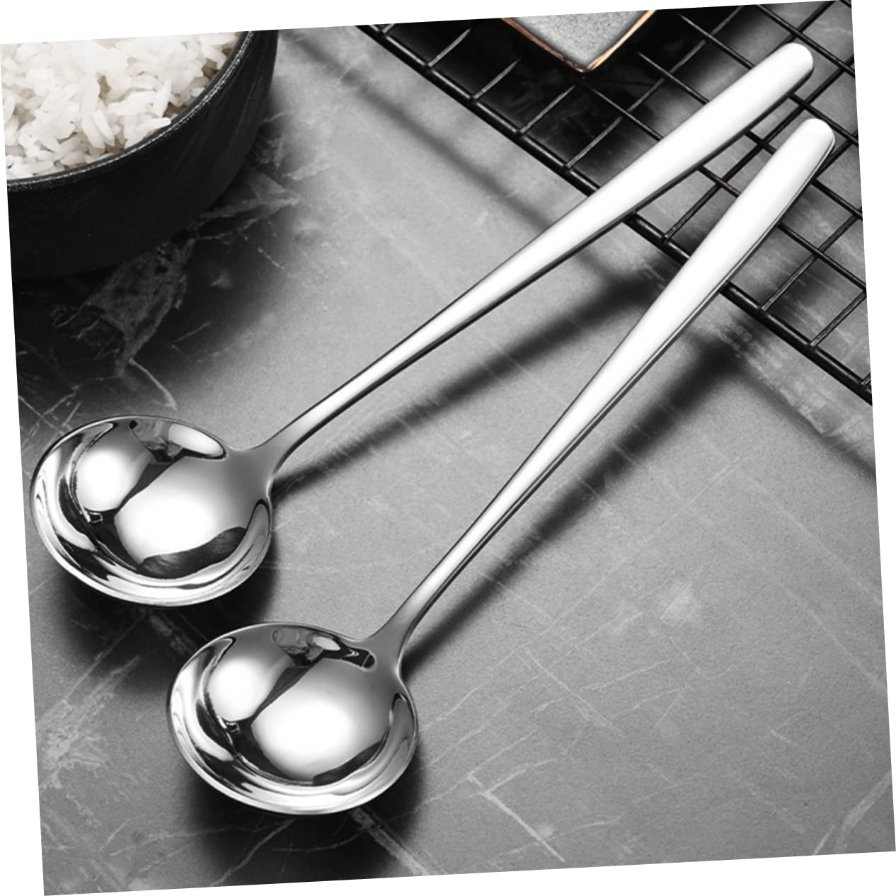ABOOFAN 3er-sets Fein Gearbeitete Suppenkellengriffe Angenehm Zu Halten Und Hitzebeständig Zum Kochen 2 Stück X 3