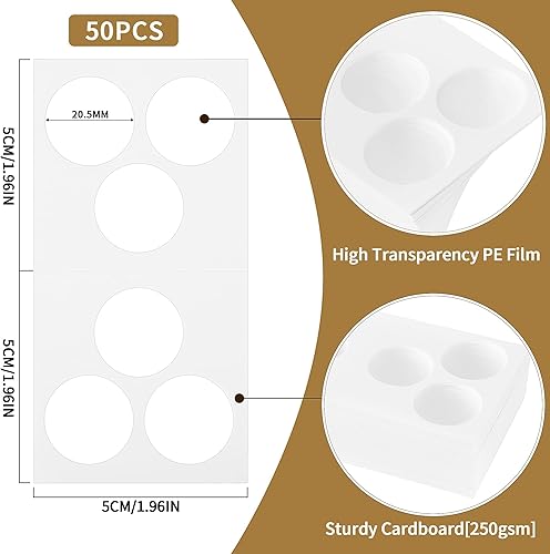 Miniatura 7 de Cartulinas para monedas grandes - 50 soportes de cartón de 1.575 in1.6 pulgadas para bolsillos de 2 x 2 pulgadas CS07400