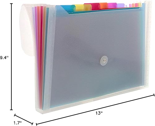 Miniatura 9 de Bazic - Archivo expandible transparente de 7 bolsillos