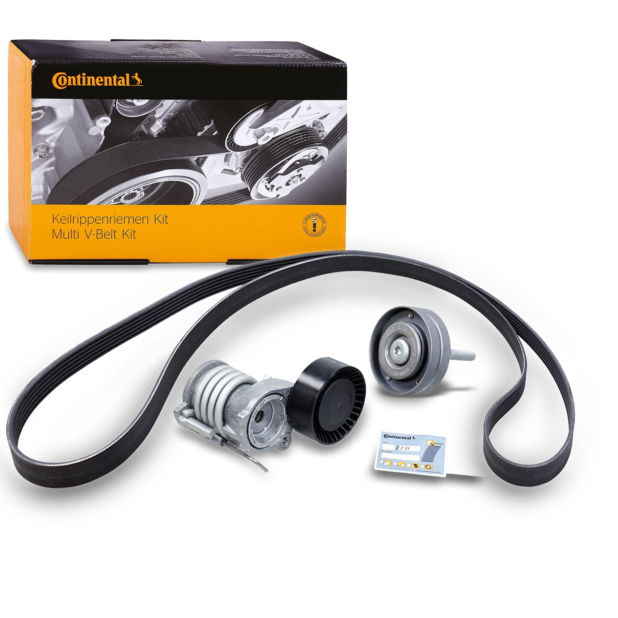 CONTITECH 6PK1873K1 Keilrippenriemensatz 6-Rippenanzahl + Spannrolle + Umlenkrolle Kompatibel mit VW POLO 9N 0119970292 024413294DL 03D145933AH