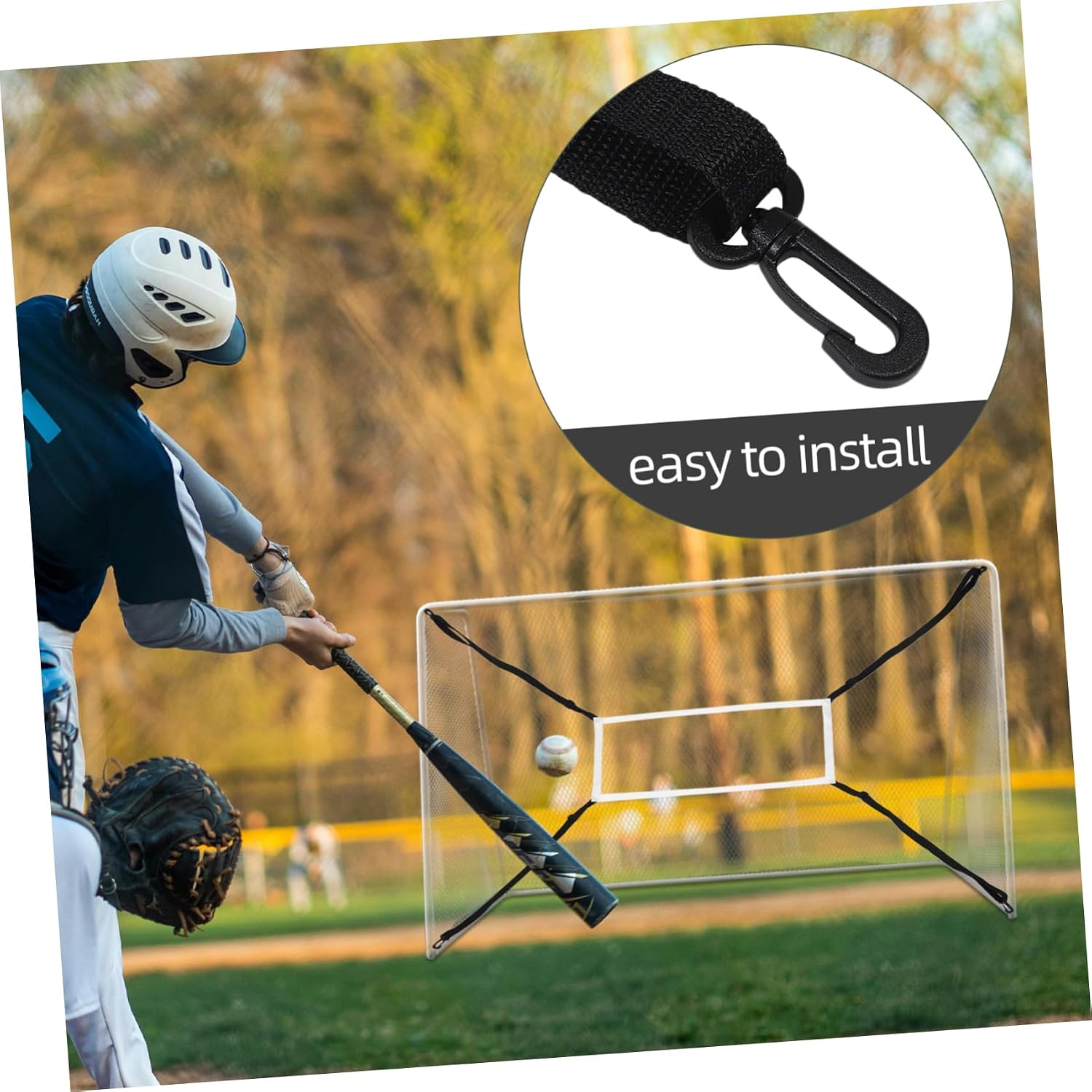 YARNOW Adjustable Baseball Softball Training Net for Pitching Throwing Hitting and Catching Versatile Practice for Enhanced Hitting Skills and Accuracy