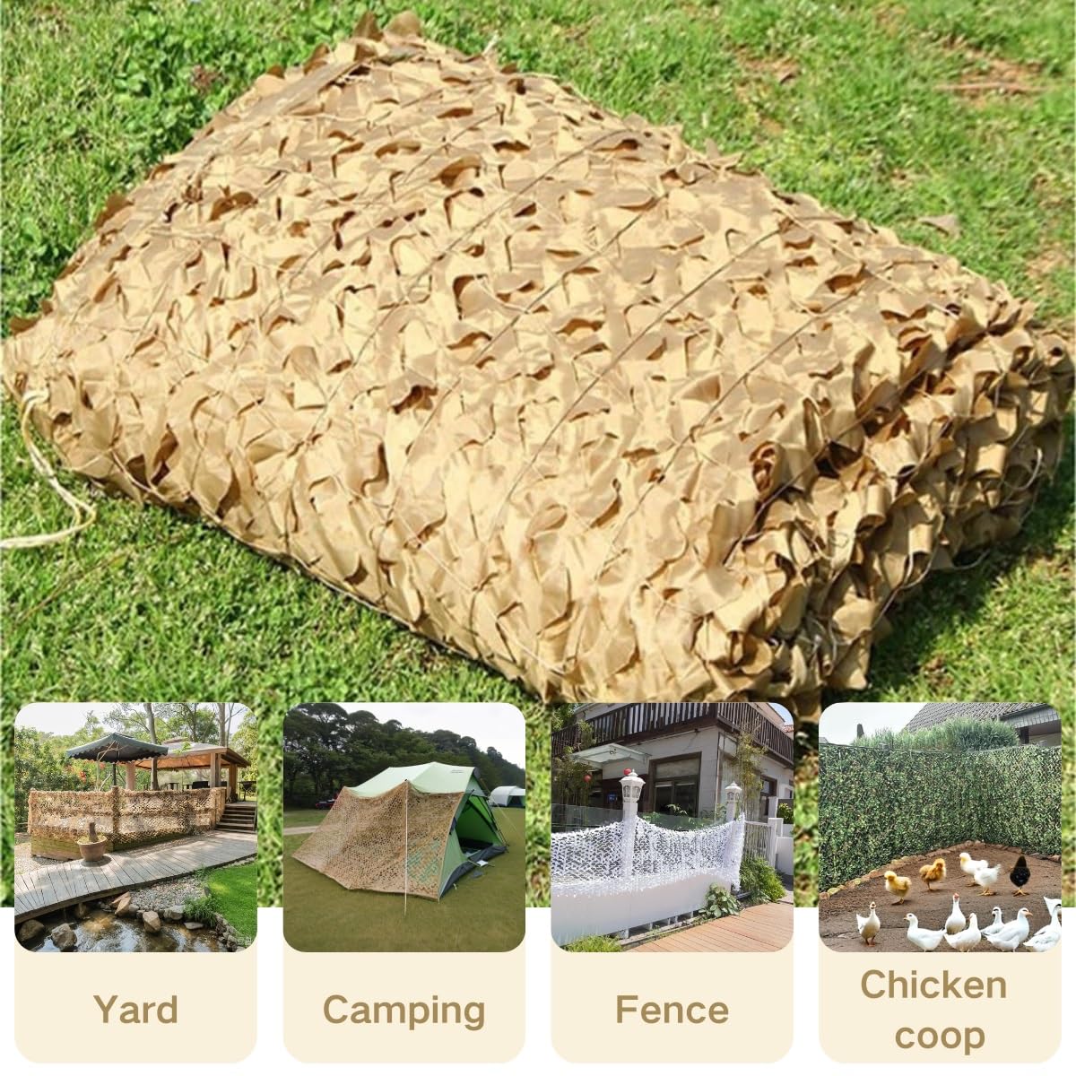 Mata plażowa z ochroną przed promieniowaniem UV (2,5 x 1 m) - łatwa w instalacji, trwała, lekka, idealna na kemping, pikniki i zajęcia na świeżym powietrzu