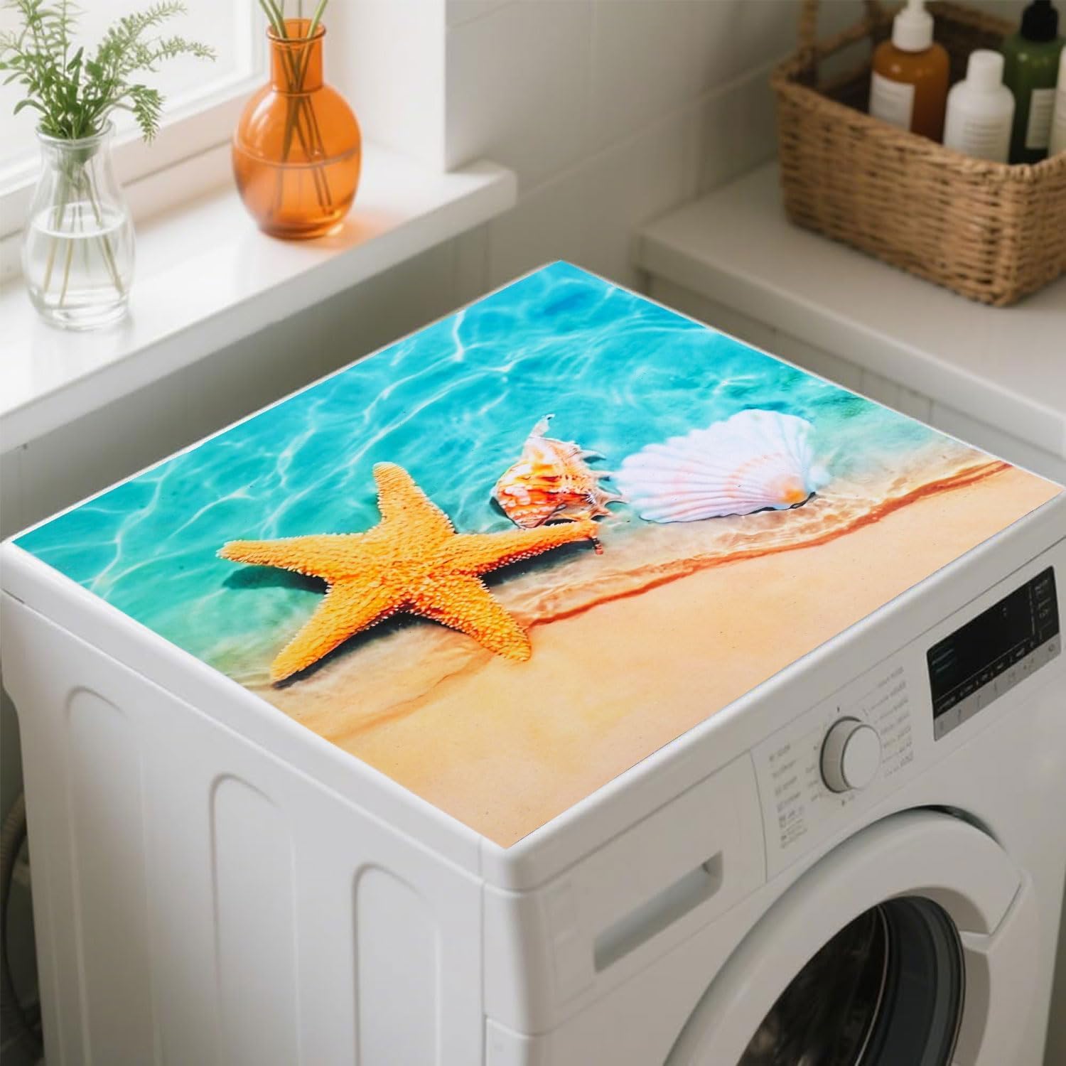 YeahBoom Cubierta Superior para Lavadora y Secadora,60 x 60 cm Cubierta para Lavadora,Funda para Lavadora,Funda Antipolvo para Lavadoras,Secadoras,Cocinas,Autocaravanas,Baños — view 21