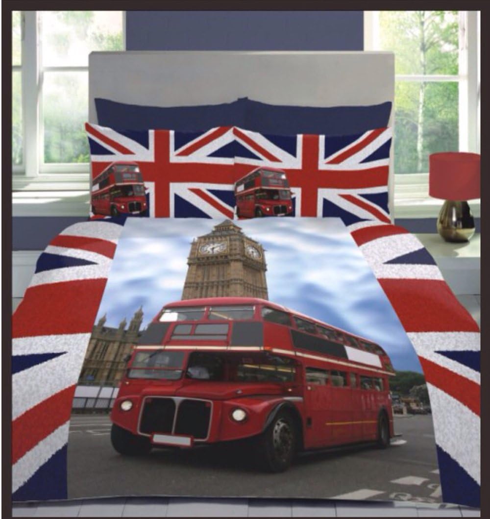 Ehome Store 3D DesigneDuvet CoveSet With Pillow Case London Single