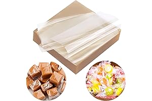 5" x 5" Clear Caramel Wrappers for Candy Making