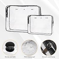 Vista 4 de Paquete de 4 accesorios transparentes Bogg Beach para bolsa de inserción, bolsa de viaje, celular, maquillaje, artículos de tocador, organizador