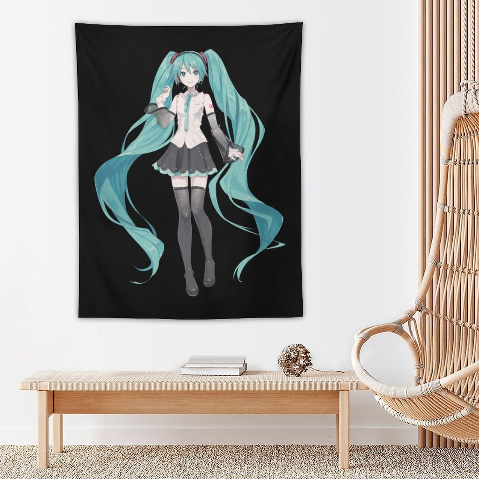 Amazon.co.jp: タペストリー 初音ミク 背景布 大判 布ポスター 壁掛け