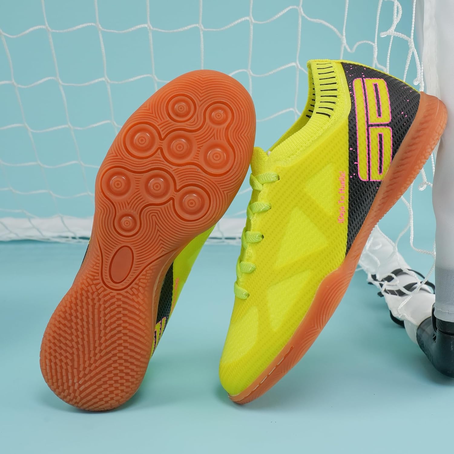 brooman Kids Futsal Indoor Soccer Shoes Boys Girls Soccer Sneakers with Soccer Socks - Image 6