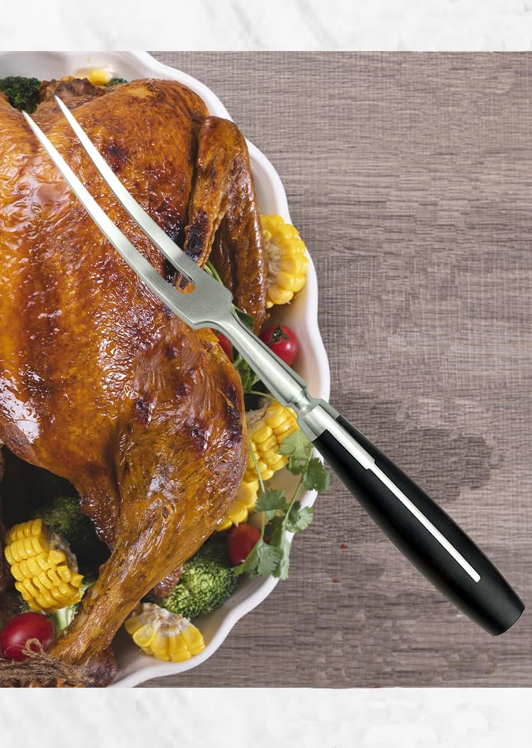 Fourchette à viande incurvée en acier inoxydable 30,5 cm