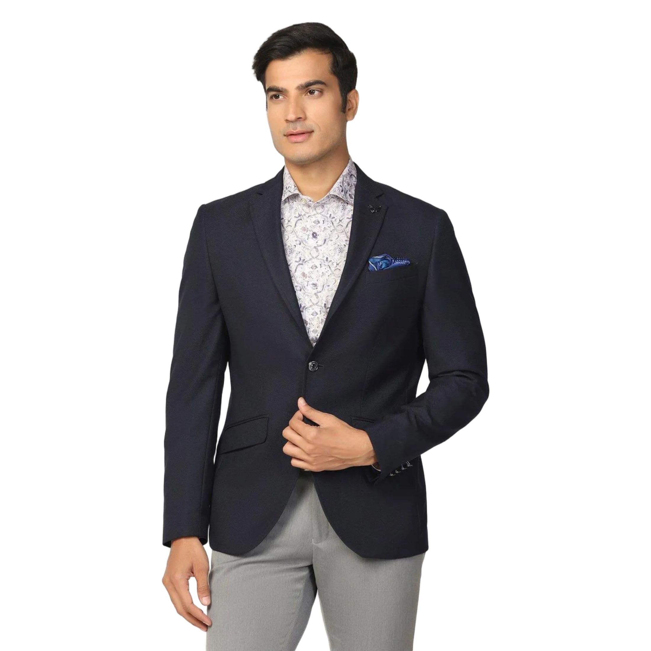 blackberrys Men's Textured Slim Fit Blazer-picture-25