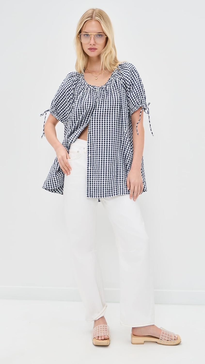 Free People Women's Farley Gingham Tunic