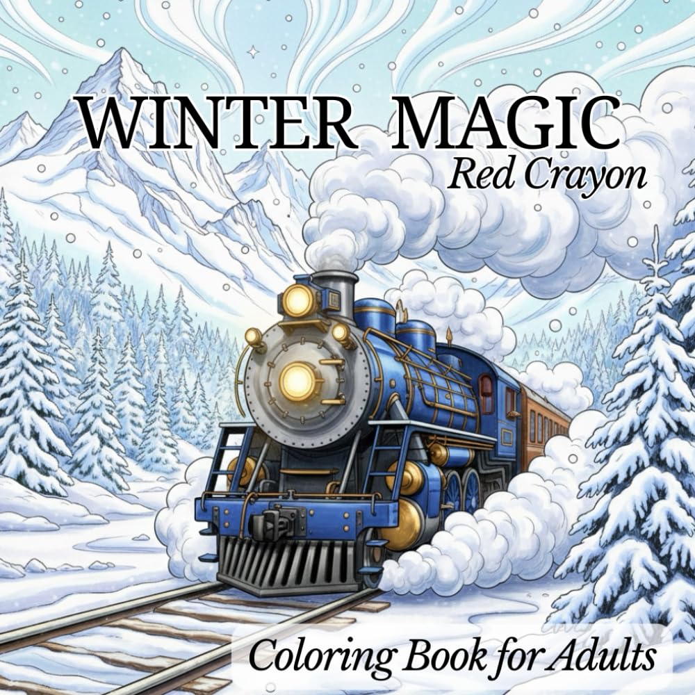 Winter Magic Coloring Book for Adults: Cozy Winter Illustrations To Color, Size 8,5" x 8,5"