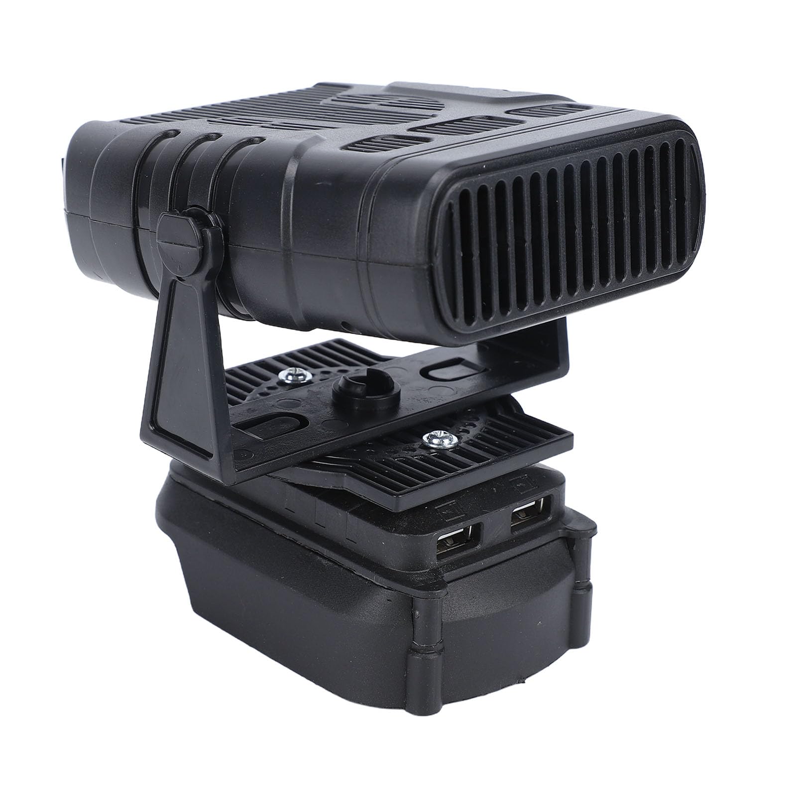 Luocute Auto-Heizungsventilator, 170 W, 2 Geschwindigkeitsstufen, Tragbarer, Batteriebetriebener Auto-Fenster-Defroster-Defogger mit USB-Ausgang, für Alle Outdoor-Aktivitäten Im Auto