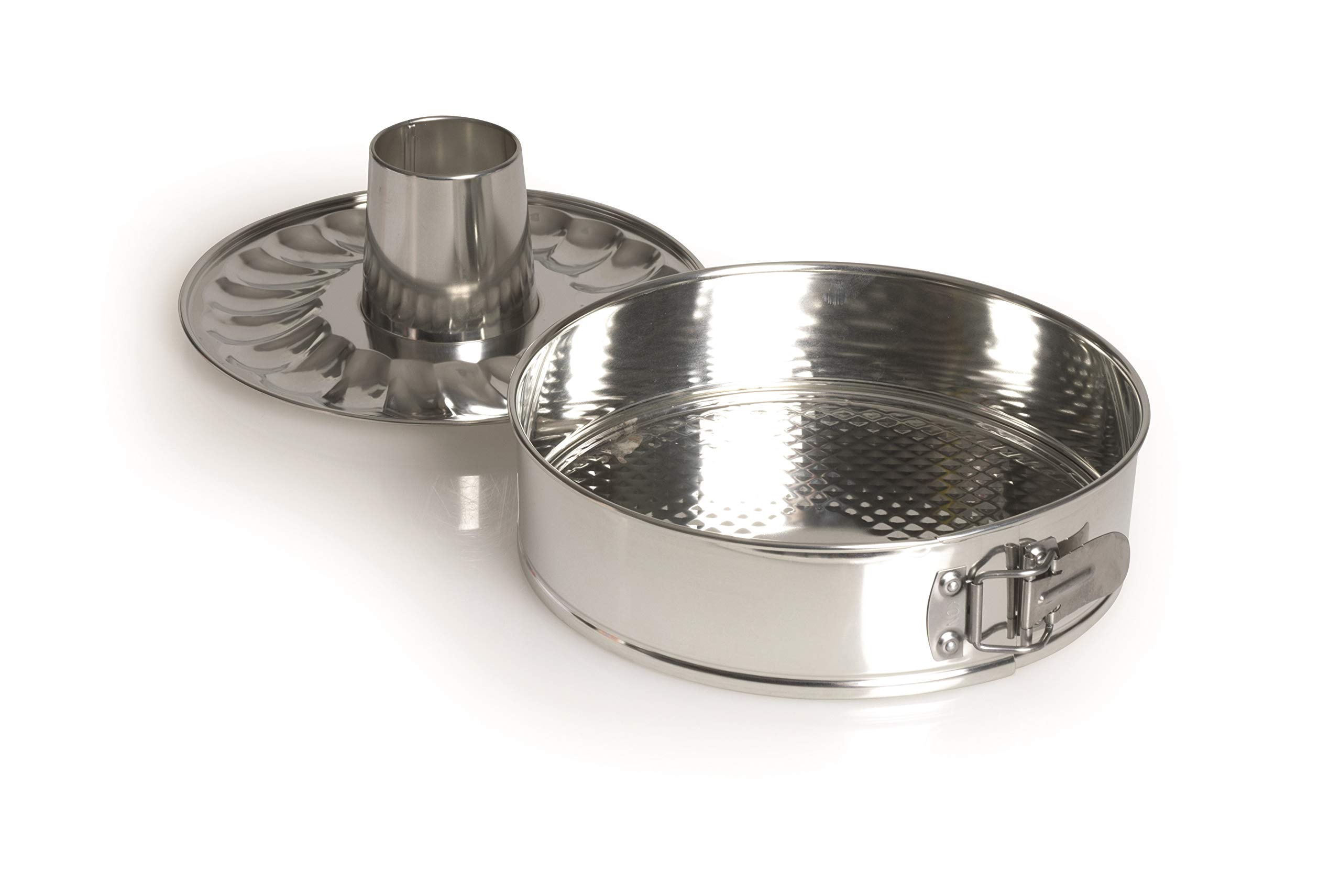 Excelsa Silver Baking Springform Cake Tin 24 cm, Steel, Silver