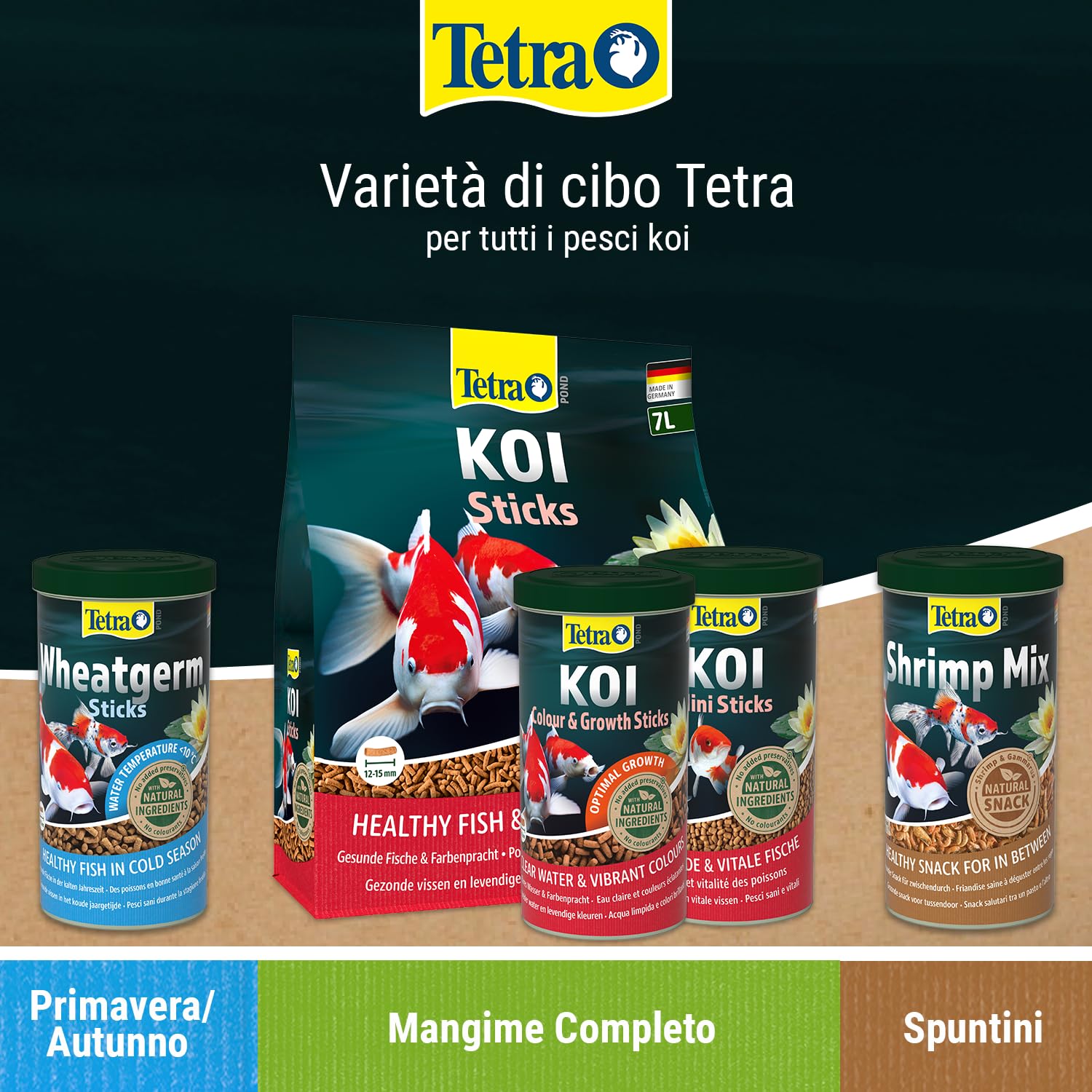 Tetra Tetrapond Koi Sticks, Multicolore, 1000 ml