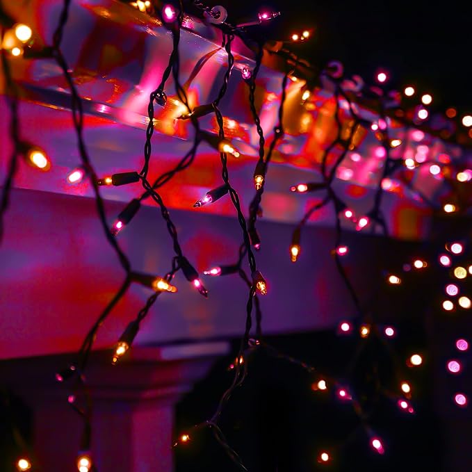 Cadena de luces mini de Halloween icicle 150 unidades miniatura 2