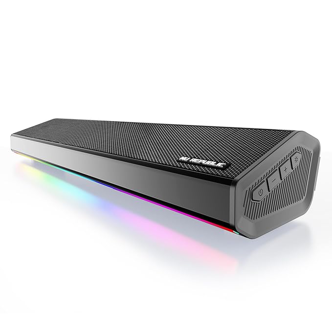 Nu Republic Partybox 250 with 25W Output, Upto 24 Hrs Playtime, 52mm Dynamic Driver, Vibrant RGB Light Bluetooth Soundbar (Black)