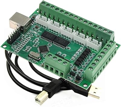 1pc MACH3 CNC USB Breakout Board 100KHz 5Axis Interface Driver Motion Controller Card for Engraver Machine Stepper Motor
