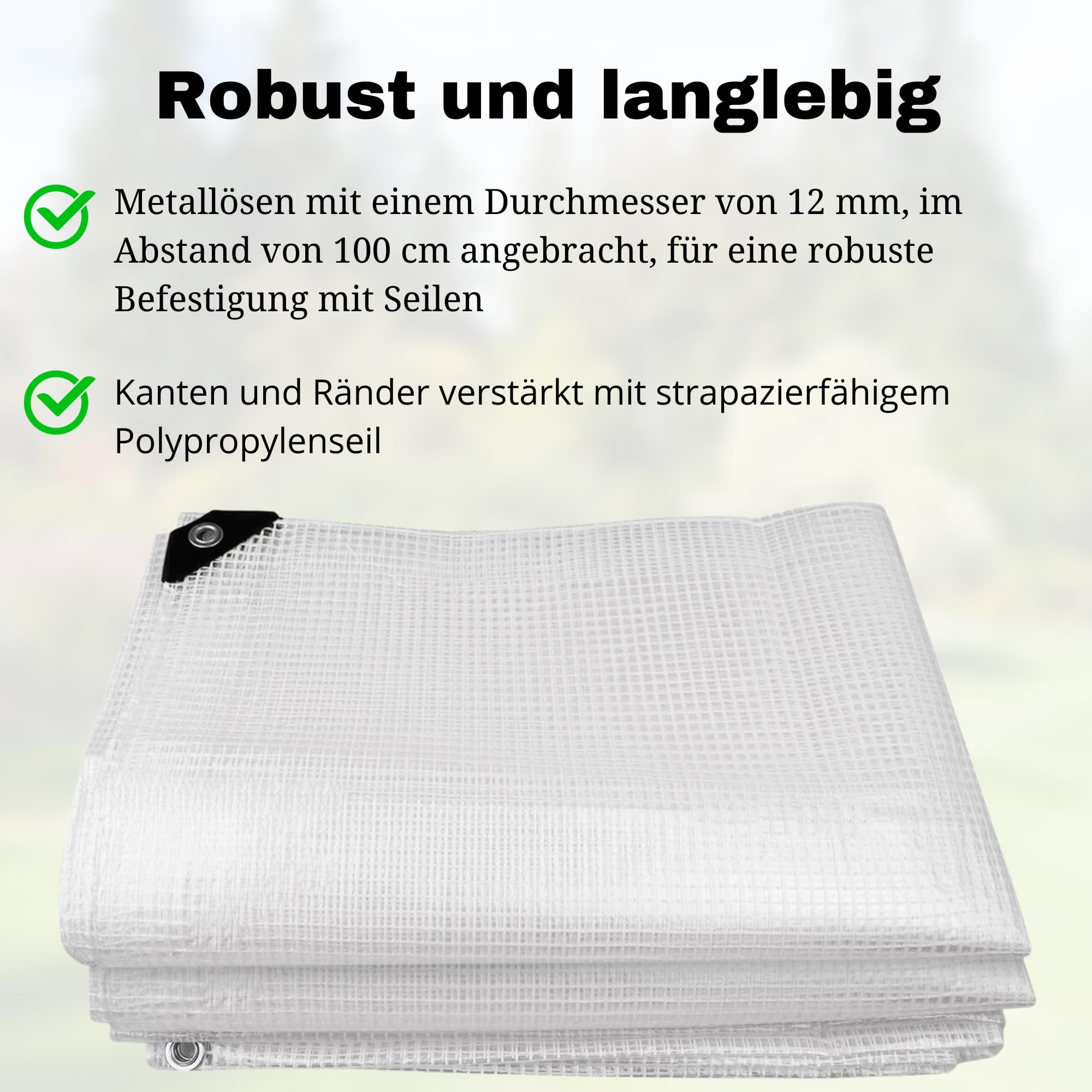 Plandeka Gramatura 100g Transparent (3m x 4m)