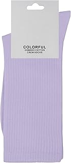 Calcetines unisex para hombre y mujer, multicolor, de algodón peinado, talla 38-42, cód. 15558