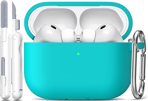 Miniatura 22 de R-fun Funda protectora de silicona suave para AirPods Pro 3 (2025), compatible con Apple AirPods Pro de 3ª generación (cable USB-C) para mujeres y